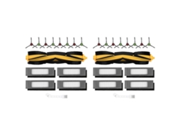 Conjunto Com 2 Escovas Laterais Principais E Filtros Hepa Para Aspiradores Ecovacs Deebot N8 / N8+ / N8 Pro / N8 Pro+ / T9 / T9+ / N10+ E Ozmo 9_glo