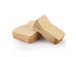 Pacote com 100 Unidades de Sacos para Sementes, Envelopes Vazios para Sementes, Sacos de Papel para Sementes a Granel, 6* 10cm, Bege BRILVIBERA