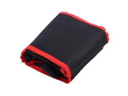 Bolsa Cintura Ferramentas Jardim 56x16cm Com Múltiplos Bolsos Preto Vermelho