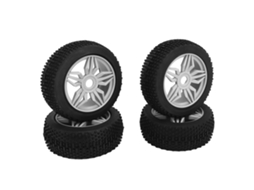 Pneus De Carro Controle Remoto 4pcs Com Aderência Estável Amortecimento Forte Para Carro Rc 1/8 Branco
