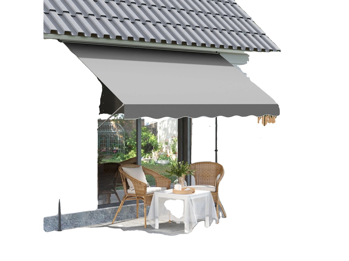 Toldo Retrátil Manual, Impermeável, Altura Ajustável Oem