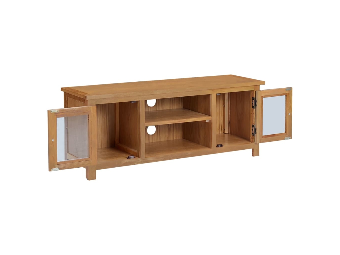 Móvel de Tv 110x35x44 Cm Madeira de Carvalho Maciça MAISON EXCLUSIVE