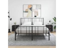 Vidaxl Mesas De Cabeceira 2 Pcs 40x35x47,5 Cm Deriv. De Madeira Preto