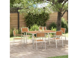 Vidaxl Conjunto De Jantar Para Exterior 7 Unid. 150 X 90 X 75 Cm