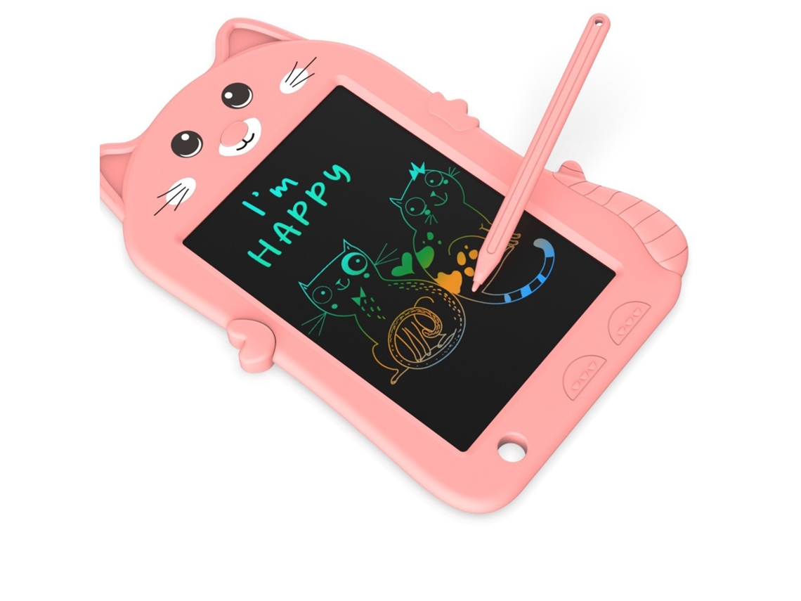 Quadro De Grafite Com Pintura Colorida Lcd, 8, Polegadas, Para Presentes De Aprendizagem Infantil Rosa Elysve