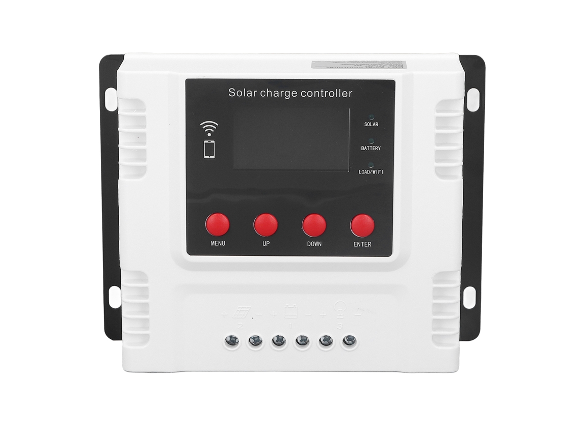Controlador de carga solar de 30A (compatível com monitoramento por aplicativo, adaptável a 12V/24V/48V)
