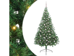Conjunto 1 Decoração De Árvore De Natal Vidaxl Verde Pvc (240 Cm)