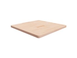 Vidaxl Tampo De Mesa Quadrado 90x90x4 Cm Carvalho Maciço Não Tratado
