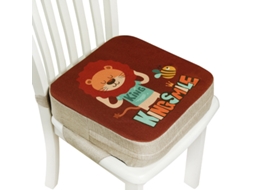 Assento Elevatório Almofada Para Bebê Eifson Linho 10cm Espuma - Leão