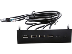Hub Usb De 5,25 Polegadas Para Painel Frontal Computador, Com 4