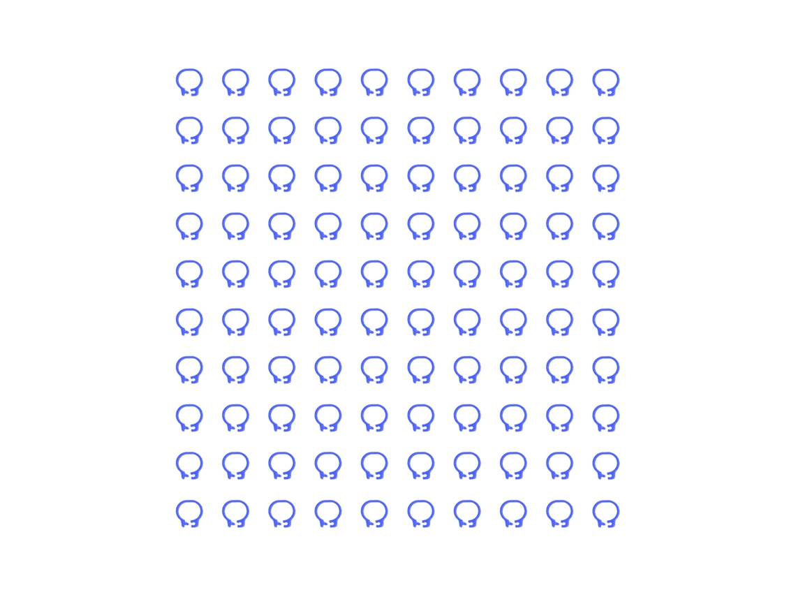 Anéis de Pé de Pomba 8mm LAXISCREED 100pcs Azul Escuro