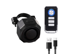 Alarme Antifurto para Bicicleta 110 Db recarregável Usb AQUAFORGE
