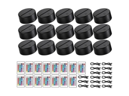 15 Conjunto de Luz Noturna Led 3d com 16 Cores e Controle Remoto Usb para Acrílico BRILVIBERA