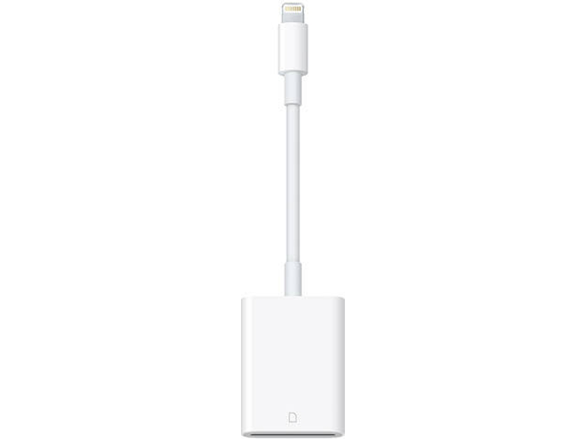 Adaptador APPLE MJYT2ZM/A (iPad - Lightning - Cartão SD - 1 Porta - Branco)