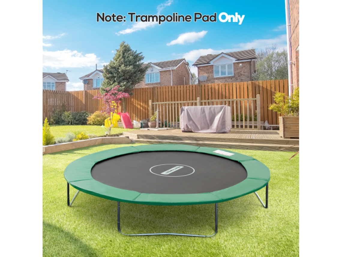 Cobertura Para Trampolim Ø 244 Cm Em Pvc Pe Resistente Ao Tempo Na Cor Verde Para Proteção Ideal
