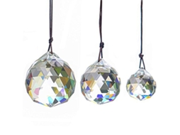 Laxiscreed Pack De 3 Pendentes De Bolas De Cristal Coloridas Para Decoração Natal, 30-50mm