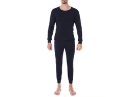 2026 conjunto Térmico de Camiseta de Manga Longa e Calças para Homem, Roupa Interior de Algodão Macio para Dormir