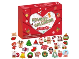 Calendário Do Advento 2025 Joias,24 Dias Broches De Natal Para Crianças,presente Menina Menino,contagem Regressiva Presente Joias Btforus
