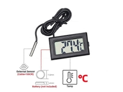 Mini Termômetro E Higrômetro Digital Lcd Para Ambientes Internos, Prático E Com Sensor De Temperatura E Umidade.