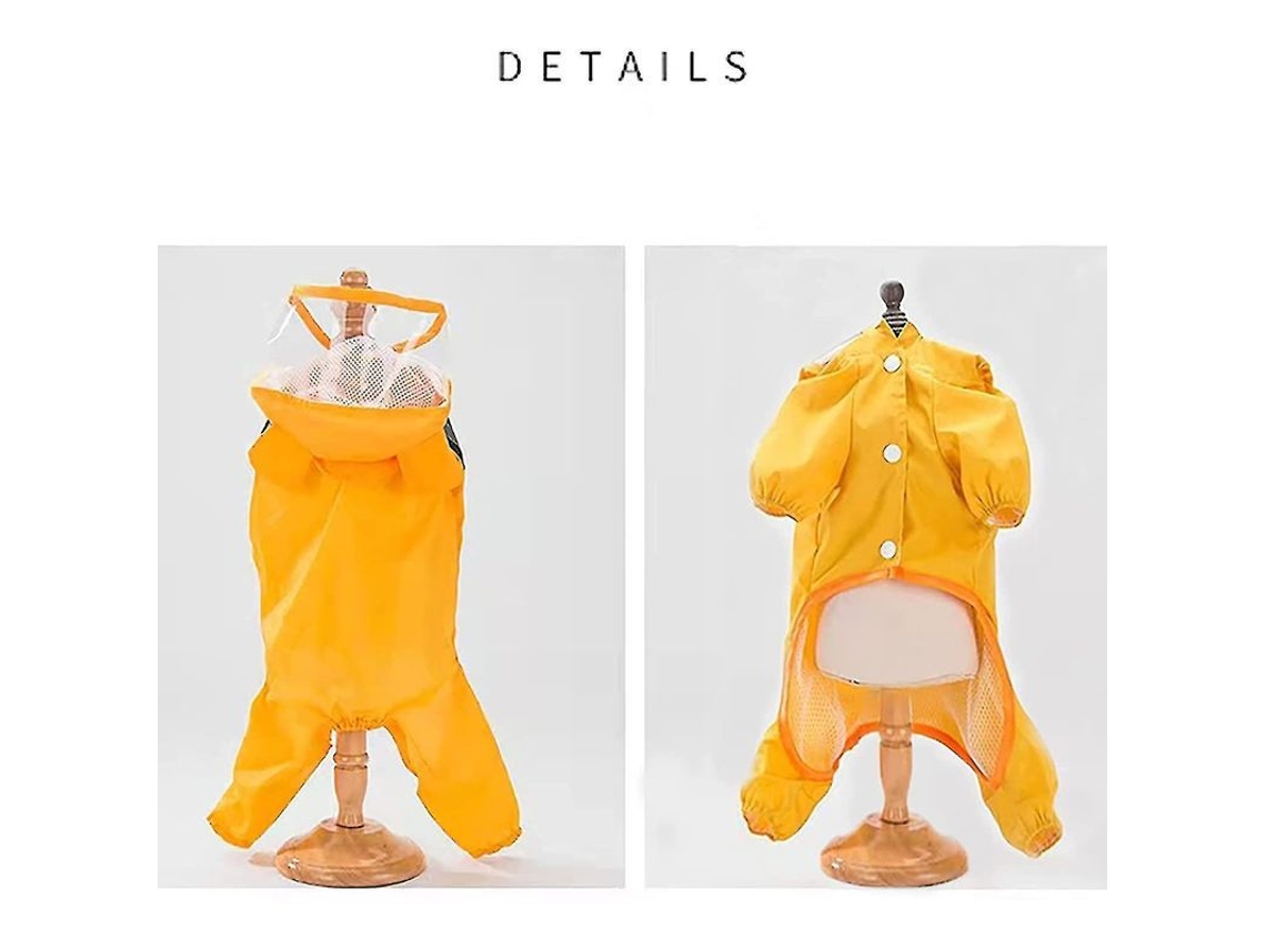 2026 impermeável para Cães com Chapéu Transparente, Faixas Reflexivas e Design de Urso, Tamanhos M 3xl