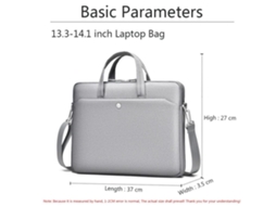 Fodral Svart 13.3 14 Tum 13.3 Bolsa para laptop Aquaforge Bolsa para laptop preta