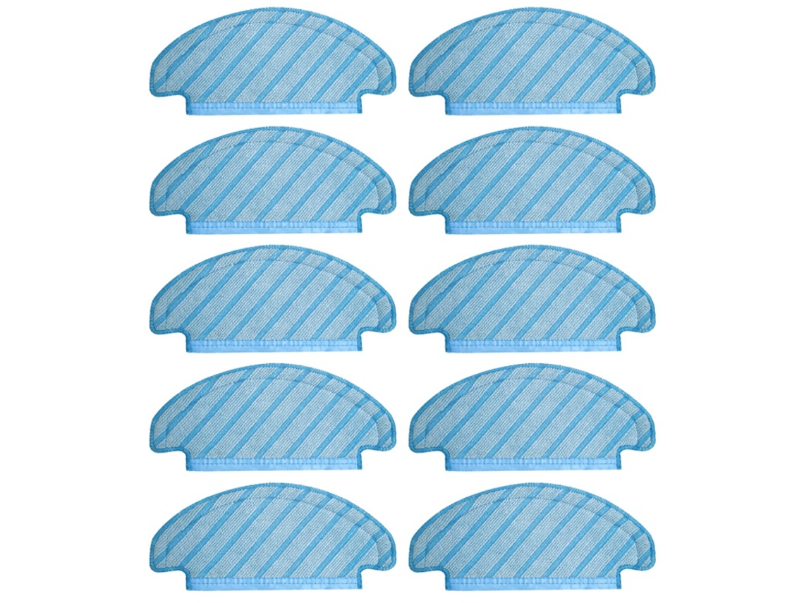 10 peças panos de limpeza para ecovacs deebot t8, acessórios de aspirador de pó, pano de substituição para limpeza de chão
