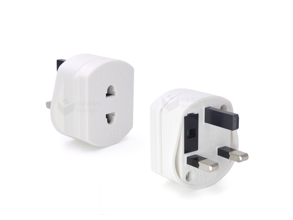 1 Adaptador Para Barbeador 988, Adaptador De Tomada Padrão Do Reino Unido