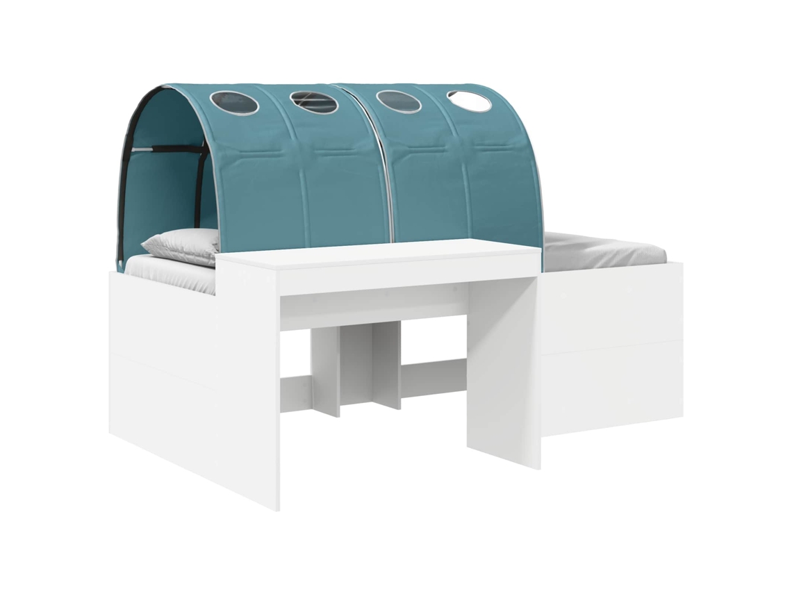 Cama com Túnel 4 Pcs MAISON EXCLUSIVE (branco e azul claro)