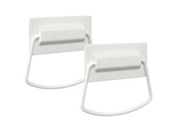 Maçanetas de Armário 2 Pcs Branco 85 X 45 Mm Metal VIDAXL
