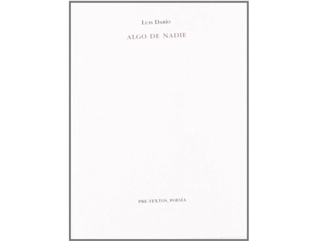 Livro Algo De Nadie de Luis Darío (Espanhol)