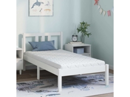 Vidaxl Colchão Branco 80 X 160 Cm Tecido Jacquard