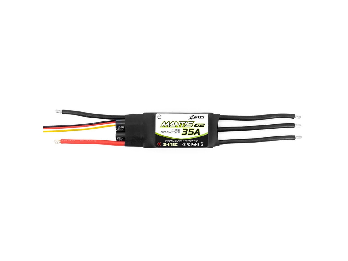 Ztw Mantis G2 35a Novo Esc Sem Escovas De 32 Bits Com 5/6/7,4 V Ajustável 4a Bec 2 4s Para Avião Rc