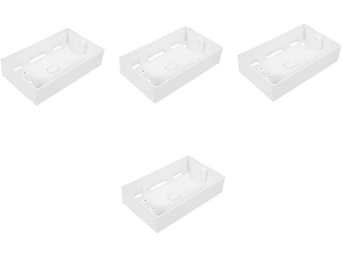 Conjunto De 4 Caixas De Cobertura Espessas Para Tomadas De Parede
