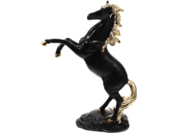 Estatueta de Cavalo em Pé, Feita Resina, como Ornamento Decorativo para Sala Estar e Quarto, CHABERLU