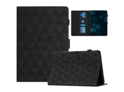 Capa Para Tablet Lenovo Tab M10 De 3ª Geração Em Couro Com Textura De Diamante.