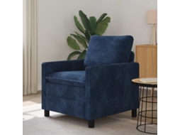 Vidaxl Sofá Azul Marinho 76 X 81 X 87,5 Cm Poliéster