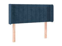 Headboard, Headboards Vidaxl Azul Veludo (103 X 16 X 78/88 Cm)