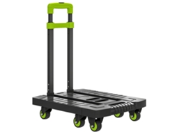 Carrinho de Carga Dobrável em Metal com Rodas e Alça Ajustável BTFORUS (49x35x102cm)