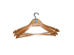 Perchas madera con antideslizante pack 3