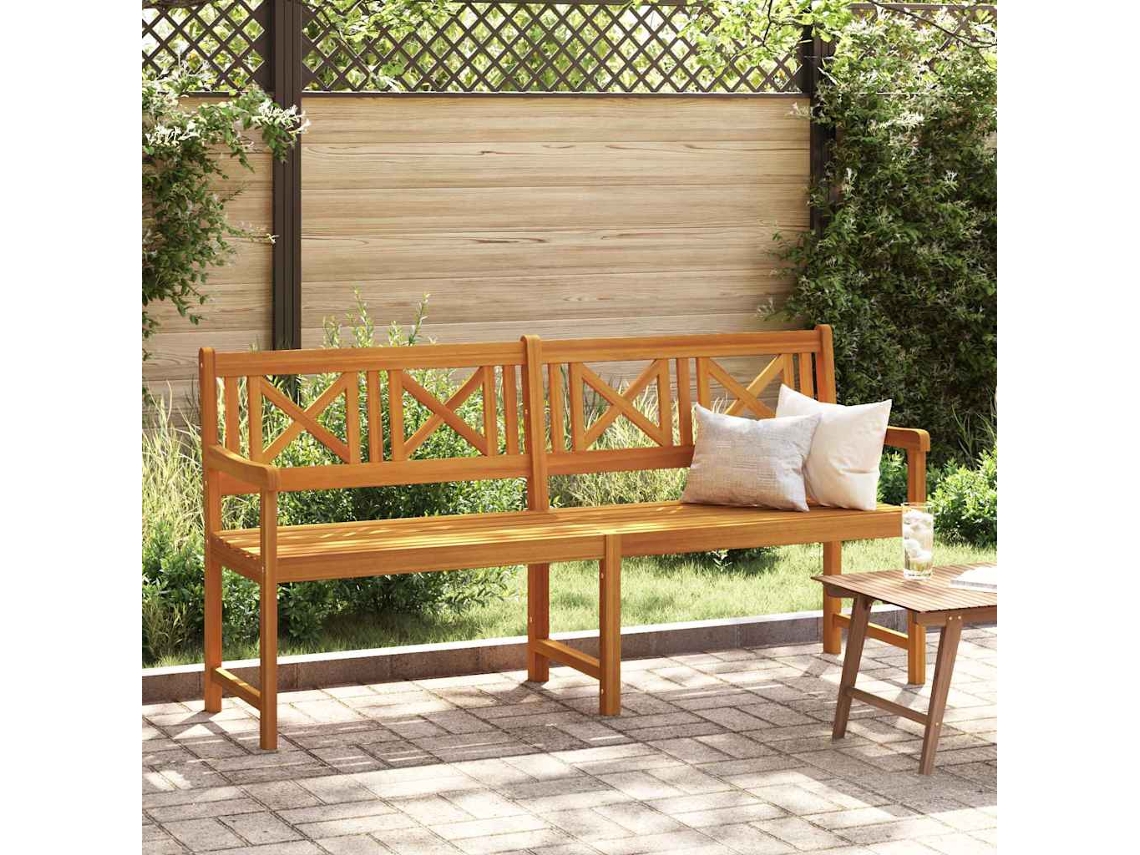 Vidaxl Banco De Exterior Natural 180 X 56 X 90 Cm