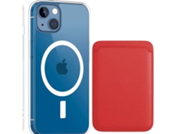 Capa Fólio Magsafe para iPhone 14 pro max VEANXIN Vermelho