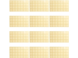 Conjunto de 12 adesivos transparentes Supvox para reforço de papel, autoadesivos para reparo e proteção em papel.