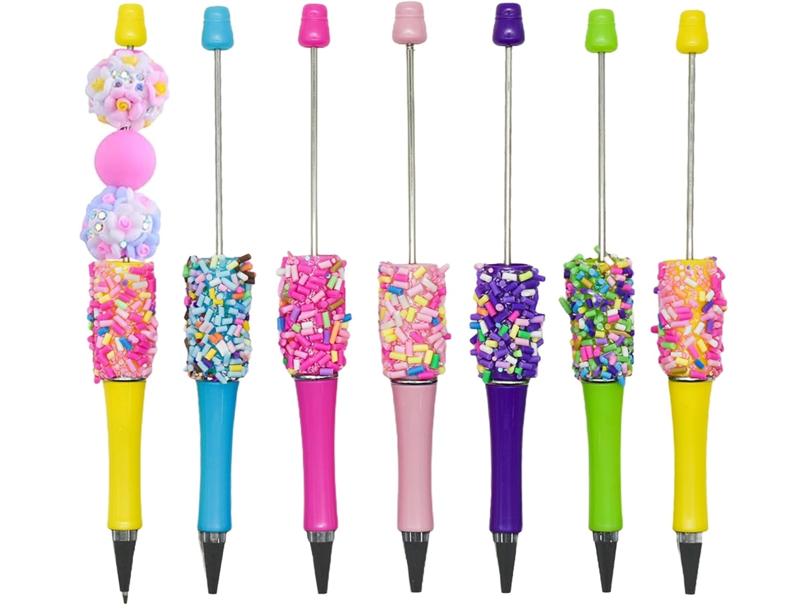 Canetas De Gel Coloridas Para Miçangas, Peroladas, Tinta Preta Suave,