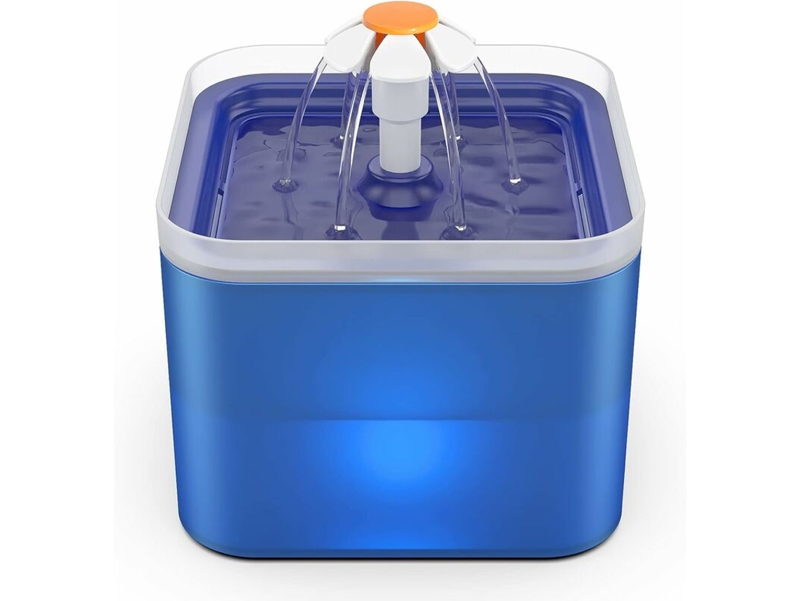 Dispensador Automático De Água, Capacidade 2 L, Silencioso, Sistema Filtrante, Acabamento Azul, Para Uso Doméstico E Hidratação Diária