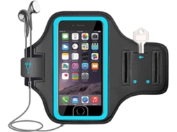 Braçadeira Impermeável Para Celular, Bolsa Ampliada De 17,3 Cm X 8,1 Cm Para Corrida, Caminhada, Esportes E Montanhismo - Azul