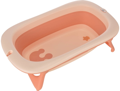 Banheira HOMCOM Dobrável (Laranja - 84.5x50.5x24cm - Idade: Até 3 Anos)