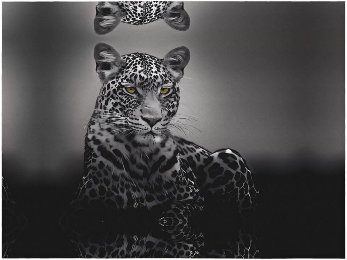 Manta de Flanela Macia e Quente com Estampa Leopardo 127 X 101 Cm, Macio, Quente, Ideal para Quarto e Sala D