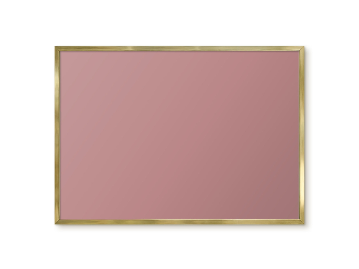 Quadro de parede magnético marrom claro quente para escritório Espelharte (70x50 cm)