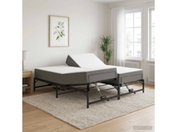 Vidaxl Estrutura De Cama Elétrica Ajustável Preto 96 X 200 Cm Aço