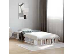 Vidaxl Estrutura De Cama 90x190 Cm Derivados De Madeira Branco